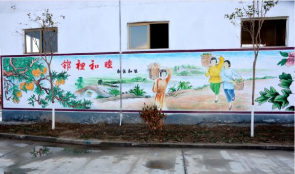 于都乡镇文化墙 乡风文明焕发新活力